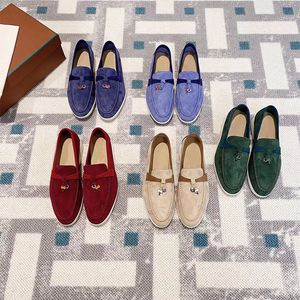 Zapatos clásicos planos de cuero genuino para mujer, zapatillas de lujo de cuero vintage, desgastes