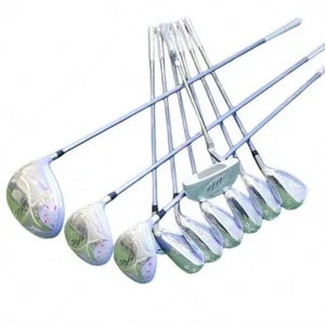 Clubs de golf pour femmes set complet efil 7 golf set pilote / fairway wood / fer / putter graphite flex l avec tas