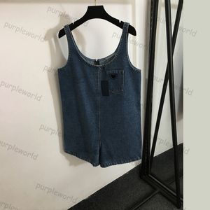 Jean femme décontracté short en jean ample combinaison été rétro taille haute pantalon en jean