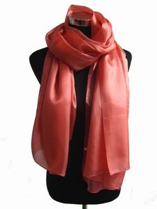 Bufanda de seda 100% de color sólido liso para mujer, chal, bufanda, bufandas, bufanda suave, 12 unids/lote #1433