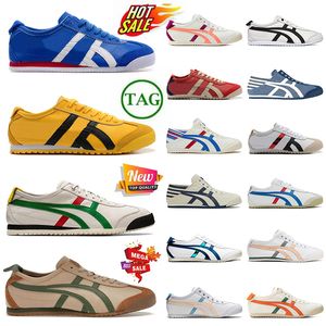 Mujeres para hombre Marca Tiger Mexico 66 Zapatillas de deporte Plataforma Vintage Tigers Venta al por mayor Diseñador Casual Onitsukass Zapatos Negro Oro Plata Abedul Verde Rojo Amarillo Slip-On