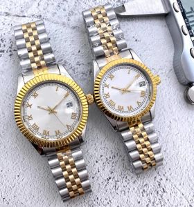 Mujer Hombre Pareja DATEJUST reloj mecánico automático 36 mm 904L todos los relojes de acero inoxidable batería zafiro súper luminoso reloj de pulsera impermeable montre de luxe