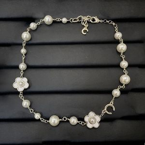 Collar para mujer, joyería de diseño de perlas para mujer, gargantilla, cadenas de oro con diamantes de lujo, collares de lujo Y1C9 #