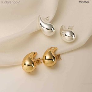 Boucle d'oreille à étalon pour femmes TRENDY Italie en acier creux en acier plaqué 18k boucles d'oreilles d'eau de déchirure pour femmes bijoux de créateur de nouveaux mode