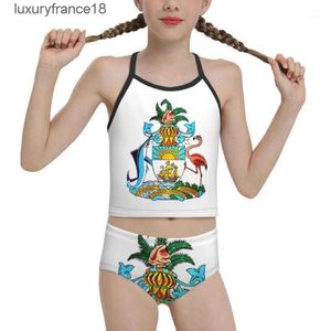 Maillots de bain pour femmes Country Beach Wear pour enfants Jeune fille Imprimer Bahamas Blason Biquini 2023 Gros Marque Maillot de bain ''gg''EUZG