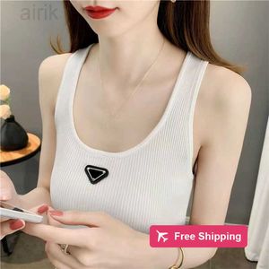 Camiseta para mujer Diseñador Verano Camisetas para mujer Tejidos de seda suave Sin mangas Tanque Mujer Camisetas Camisas Chaleco Mujeres Chalecos delgados Camisa Señora Tops cortos Transpirable Barato al por mayor