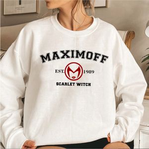 Pantalon deux pièces pour femmes Wanda Maximoff 1989 Sweat Scarlet Witch Hoodies Vision TV Series Sweats Unisexe Harajuku Hoodie Top Girt for Fan 230227