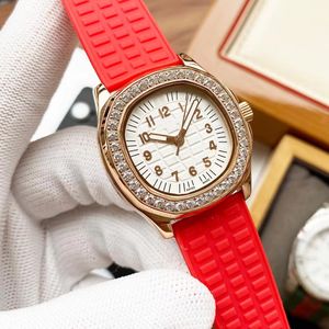 Reloj para mujer Relojes de diseñador Reloj de lujo de alta calidad Incrustaciones de diamantes Unión de resina 39 mm oro rosa