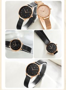 Reloj para mujer relojes de alta calidad Rose Gold Light Luxury Milan con reloj de cuarzo resistente al agua Edición limitada de 31 mm