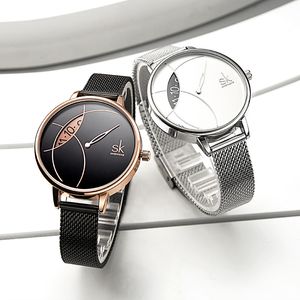 Relojes para mujer, moda de alta calidad, lujo, correa de red creativa, reloj simple resistente al agua