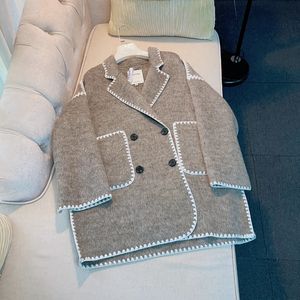 Mélanges de laine pour femmes Double Coats For Women Luxury Designer Elegant Medium Long Winter Veste surdimensionnée surdimensionnée Abrigo Mujer Invierno 231018