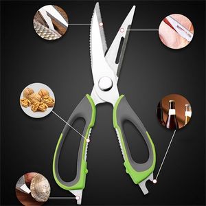 WonderLife Kitchen Scissors Knife para pescado Pollo Vegetales Vegestres de acero inoxidable Hogar Cortador Múltiple Cizalizaciones 210319