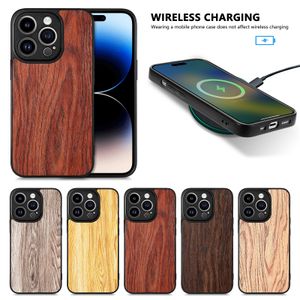 Funda de teléfono con patrón de madera para iPhone 15 Pro Max, funda protectora híbrida, compatible con 14 Plus 13 Mini