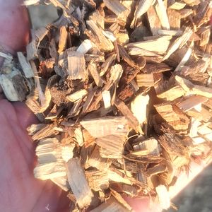 Polvo de madera y aserrín para plantar hongos utilizando fibras de madera