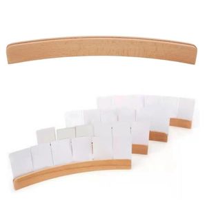 Soporte de madera para naipes, organizador lo suficientemente largo, manos libres, Base amplia, bandejas para juegos de póquer, estante para cartas de póquer estable