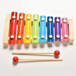 Percusiones de xilófono de madera, instrumento de música para bebés, juguetes musicales divertidos para niños y niñas, juguetes educativos