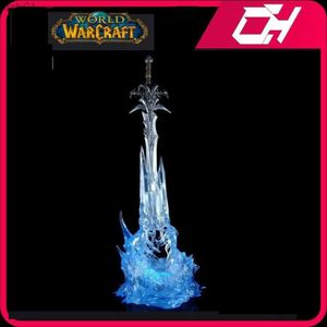 World of Warcraft 25 cm Anime Jeu Action Figure Arme Frostmourne Épée avec LED Éclairage Starz PVC Jouets pour garçon Enfant Cadeaux L230522
