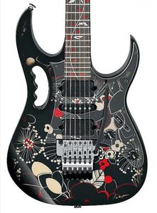 Worldwide Fast Sh Jem 77FP2 Patrón floral 2 Steve Vai Electric Guitar Tree of Life Inlay Floyd Rose Tremolo Tuerca Nicke6486782