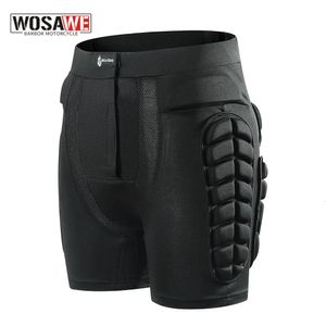 Wosawe Protective Men Motorcycle Shorts Snowboard Sports Butt Butt Body Protection du corps Hockey Mtb Bike Motocross Ski Shorts 240425