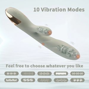 Wosilicone clitoridien vagin Stimulation vibrateur filles chauffage lapin vibrateur G Spot masseur adultes jouets sexuels 240126