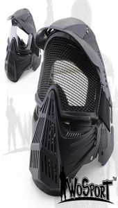 Wosport Tactical Transformers Leader Mask Steel Mesh Breathable Full Face Safety CS Field Airsoft Wargame Paintball Masks7517806