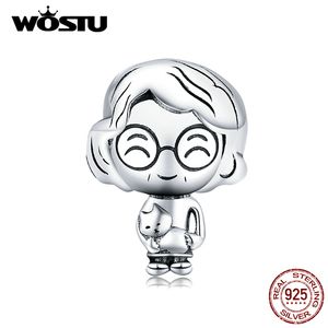 WOSTU Großmutter Familie Charms 925 Sterling Silber Oma Opa Perlen Fit Original Armband Anhänger Schmuck CTC175 Q0531