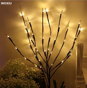 WOXIU Branch Led Lights Willow Christmas Lamp Decor Home Party 20 Garden Floral Light Fairy Tree Bulbs Twig String Warm