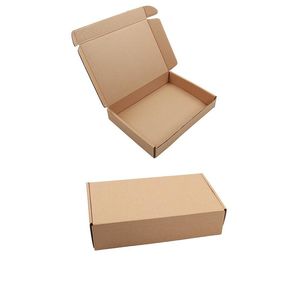 Enveloppez 10pcs Brown Box onduled Box Très Hard Box Mailers Small Jewelry Packaging Courrier Boîtes Téléphone Box Box Shipping Package