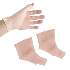 Soporte de muñeca 1 par de guantes de pulgar de terapia de gel de silicona para aliviar el dolor de la mano izquierda derecha