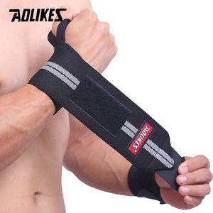 Wristband AOLIKES 1 Pair Wrist Support Weight Lifting Gym Training Wrist Support Brace Straps Wraps Crossfit Powerlifting