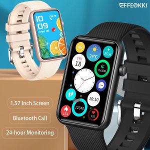 Bracelets Effeokki bt Call Sport Smart Band Pro Men Women Femmes de 1,57 pouce Smart Fitness Watches Petomètre IP67 Imperméable pour Xiaomi
