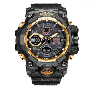Relojes de pulsera 2023 Sbao Sport Watch Hombres Digital Led Relojes militares electrónicos Tpu Reloj Reloj Saat Montre Drop Relogio