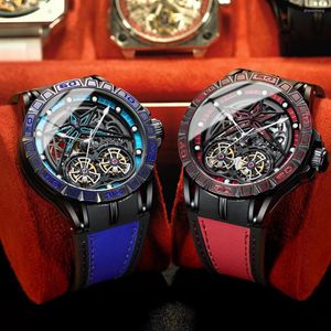Montres-bracelets 2023 squelette montres mécanique automatique montre hommes Tourbillon Sport horloge décontracté affaires poignet Relojes Hombre