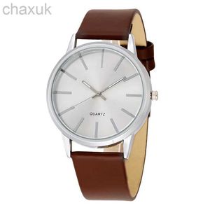 Wallwatches 2024 Men relojes Top Brand Luxury Brown Leather Band Quartz Wutwatch Mens Casual Simple Watch Reloj Reloj Hombre D240417