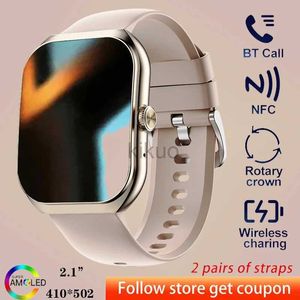 Montres-bracelets 2024 Nouveau 2,1 pouces UHD Bluetooth Appel Smartwatch Montre 220mAh Capacité de la batterie IP68 Professionnel étanche pour Android iOS 24329