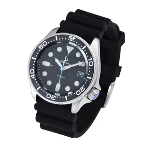 Relojes de pulsera Reloj de buceo de 300 m con válvula de liberación de helio y caja de acero inoxidable luminosa súper BGW9 Bisel de cerámica Cristal de zafiro