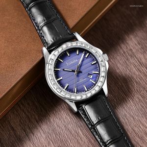 Relojes de pulsera Binkada 2023 para hombre, relojes de negocios clásicos con calendario luminoso, reloj de cuarzo para hombre, resistente al agua, elegante reloj de pulsera de lujo para hombre