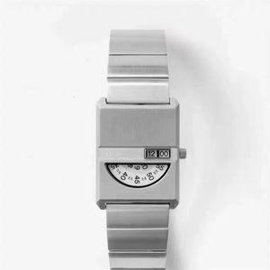 Horloges Bredan pulse Unisex horloge Herenmode Dames Persoonlijkheid Eenvoudig Digitaal Kwarts Vintage Vierkant 230809