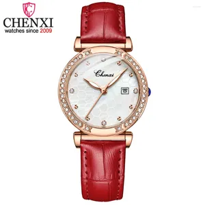 Montre-bracelets Chenxi Femmes Watch Fashion Gold Rose Topproofing Top Brand Quartz Dames Calendrier Calendrier