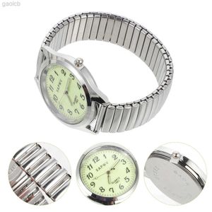 Montres-bracelets Couples Cadeaux Montre-Bracelet Lumineux Grand Numéro Cadran Bande Extensible Montre Facile À Lire Bracelet Élastique Montre-Bracelet Bracelet Hommes Femmes Vieux 24319