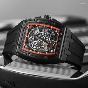 Montre-bracelets Dulunwe Top Brand Man Mechanical Watch Luxury Automatics Watch mâle Sport étanche Sport Lumineux Wristwatch Relogio Masculino