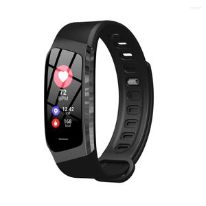 Montres-bracelets E18 Bracelet intelligent Pression artérielle Moniteur de fréquence cardiaque Fitness Activité Tracker Montre étanche Hommes Femmes Sport Bracelet