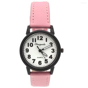 Horloges Modemerk Dame Horloges Meisjes Dagelijks Waterdicht Leer Cartoon Horloge Quartz Voor Kinderen Kinderen Cadeau