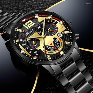 Montre-bracelets Genève Mécanique des hommes Mécanique pour hommes à six broches Alliage en alliage en alliage Men de luxe Luxury Famous Top Brand Watches