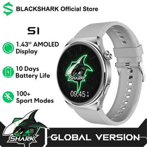Relojes de pulsera Versión global negro Shark S1 Smartwatch 1.43 Carga inalámbrica amortizada Monitoreo de la duración de la batería del reloj inteligente de 10 días 240319