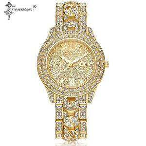 Relojes de pulsera Hip Hop Gold Silver Luxury Mens Ice Out Relojes Fecha Cuarzo con Micropave CZ Rhinestones Joyería Única para Unisex331O