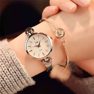 Relojes de pulsera JW Fashion Crystal Rose Gold Relojes Mujer Casual Mujer Pulsera Reloj de cuarzo Vestido Relogio Feminino Orologio