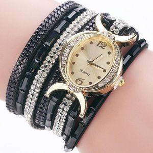 Relojes de pulsera para mujer, reloj circular de diamantes, mesa de moda para estudiantes, reloj de pulsera para mujer y conjunto de regalo para el Día de San Valentín para mujer