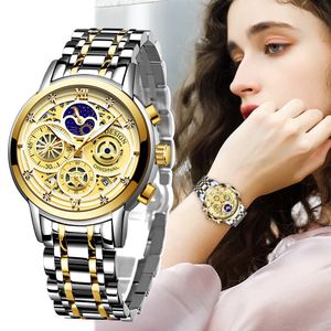 Montres-bracelets LIGE dames montre femme luxe mode montre étanche pour femmes montres Quartz en acier inoxydable horloge cadeau Relogio FemininoBox 230215