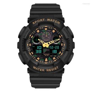 Relojes de pulsera Reloj deportivo Gshock para hombre Reloj de pulsera resistente al agua 50 M Relogio Masculino Reloj de cuarzo con esfera grande Reloj militar digital para hombres